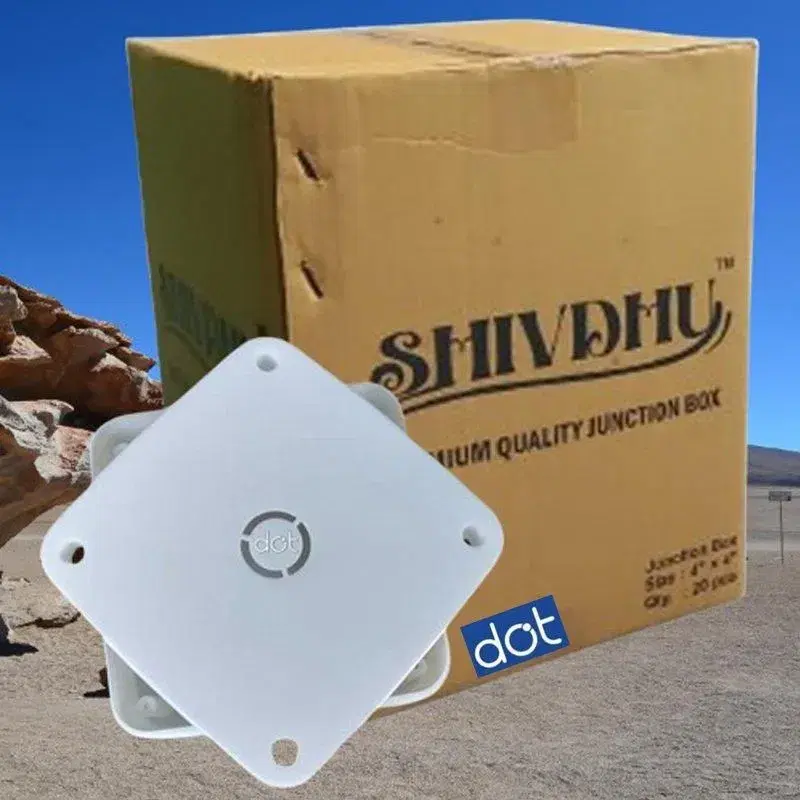 SHIVDHU CCTV PVC JUNCTION BOX 4X4