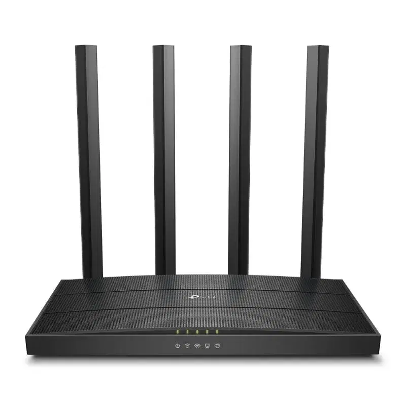TP Link Router AC1200 Archer C6 Wi-Fi Speed Up To 867 Mbps/5 GHz + 300 Mbps/2.4 GHz , 5 Gigabit Ports, 4 External Antennas , MU-MIMO, Dual Band