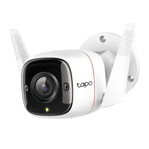 TP Link Tapo C310 2K 3MP Outdoor Security Wi-Fi Camera, Up to 128 GB MicroSD Card Supported, Two-Way Audio, Advanced Night Vision, Motion Detection And Notifications