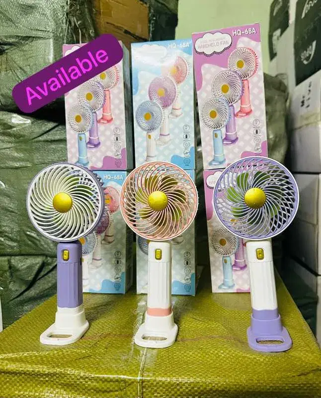 HQ-68A handheld mini fans, designed for personal cooling during summer.
