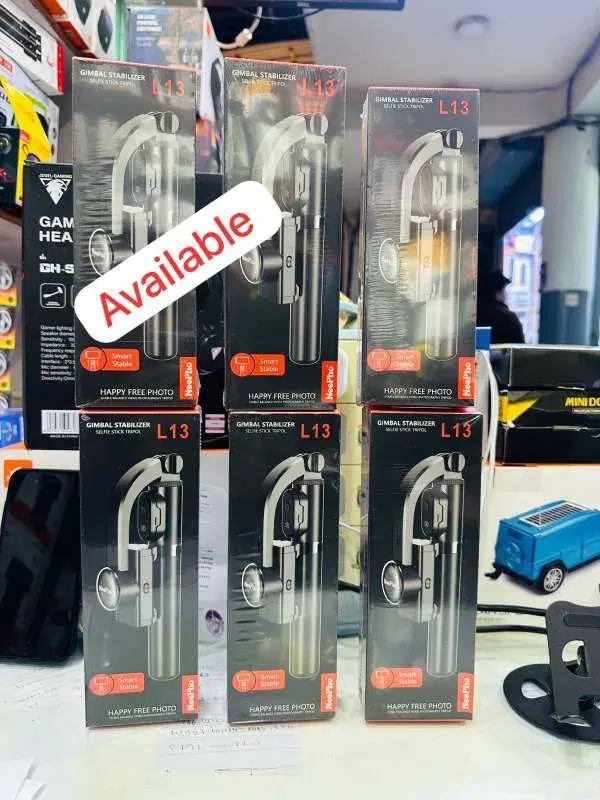 NeePho L13 Gimbal Stabilizer, a 3-in-1 device that functions as a selfie stick, tripod, and handheld stabilizer for smartphones