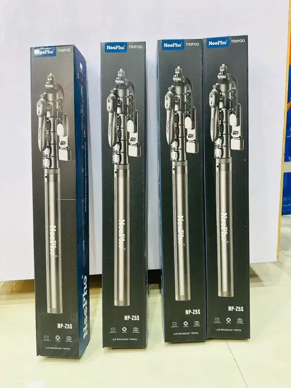 NeePho NP-Z5S live broadcast tripod, designed for smartphones and cameras.