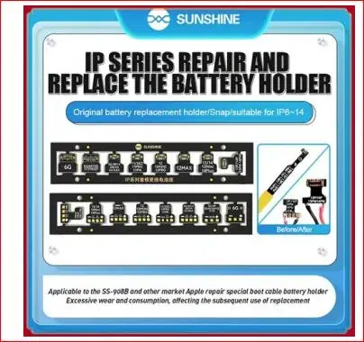 SUNSHINE IP Series Maintenance Replacement Holders For Most iPhone 6-14 Pro Max Boot line Battery Base Of Battery