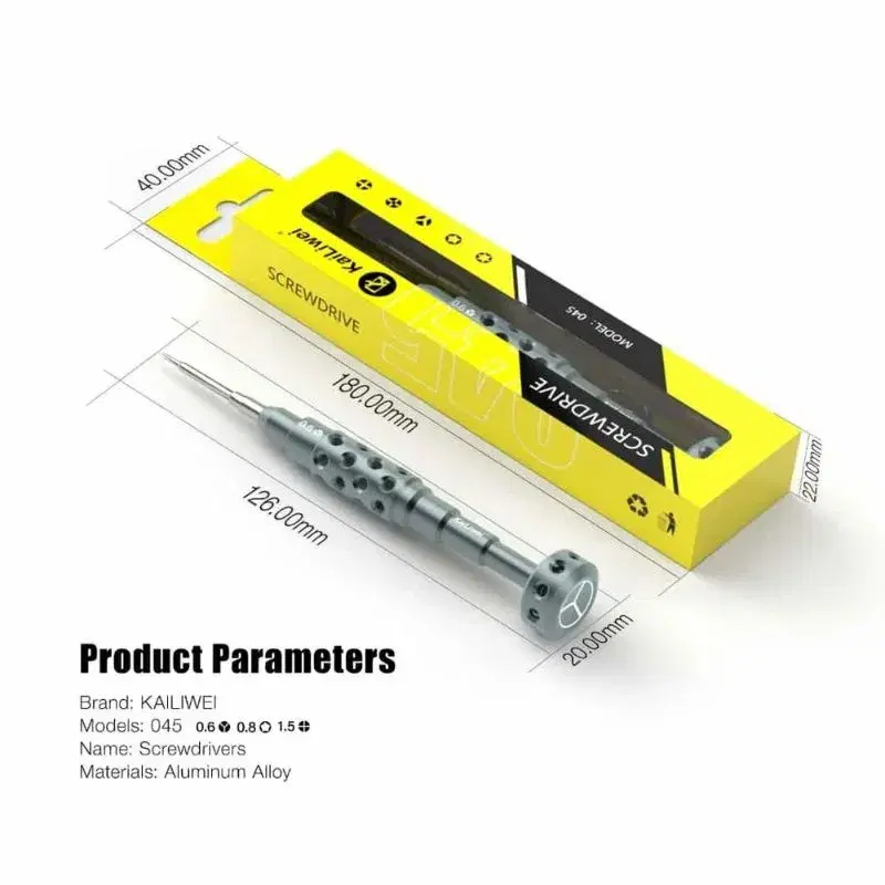 KAILIWEI 045 HOLLOW MAGNETIC SCREWDRIVER