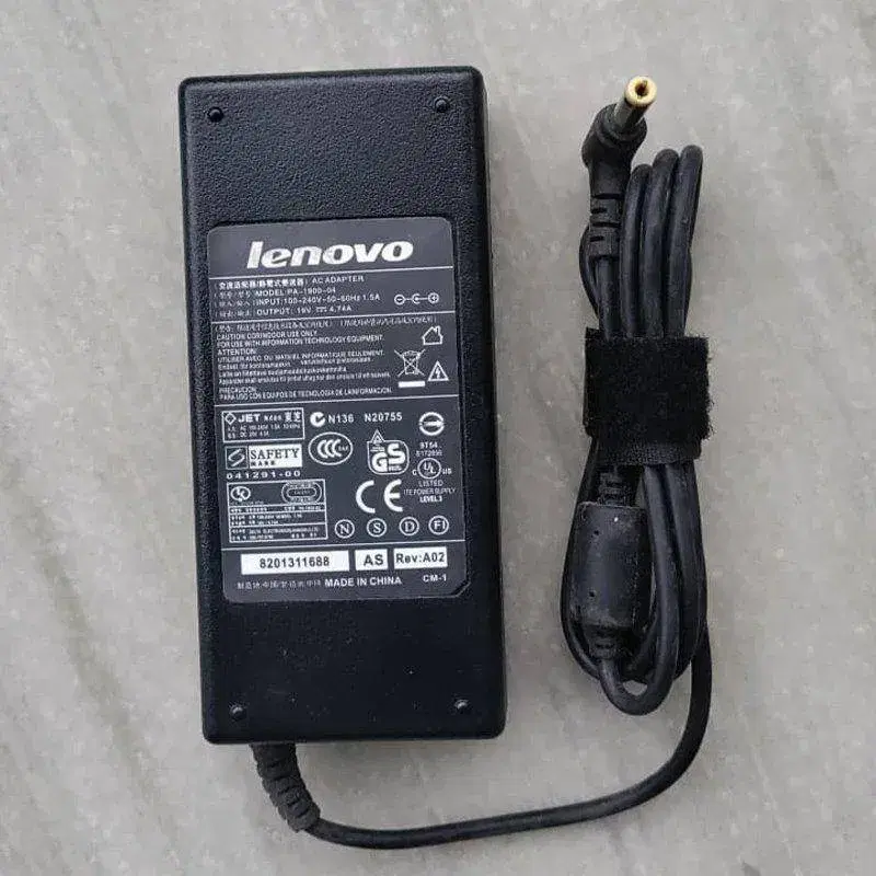 lenovo LAPTOP ADAPTOR LENOVO 19V 4.74A 90W 5.5MM X 2.5MM Yellow Pin
