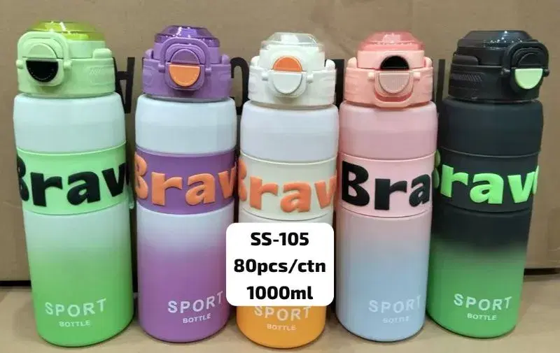 1000ml stainless steel sports water bottle, specifically model SS-105.