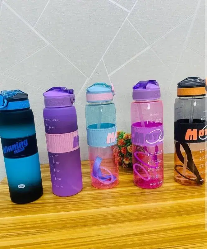 Winning Spirit branded sports water bottles.