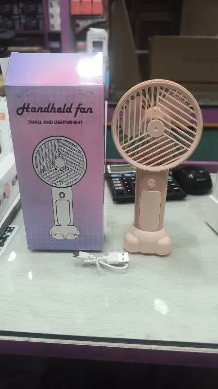 C202 rechargeable handheld mini fan.