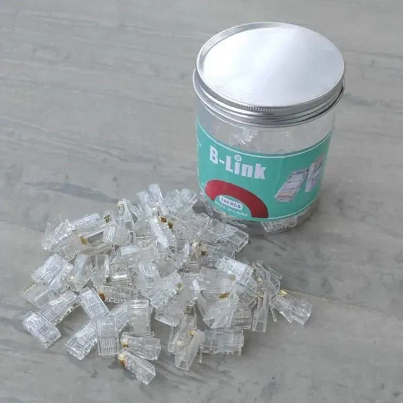 RJ45 Connector 100 Pcs Packet B-Link Pass through