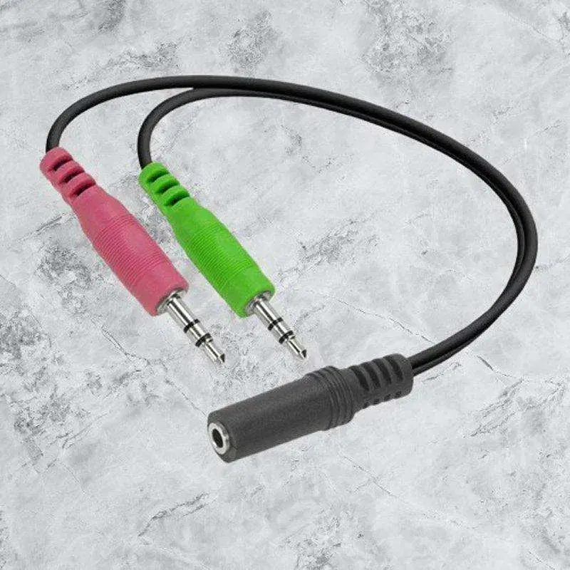 Splitter Audio Female to Dual Male