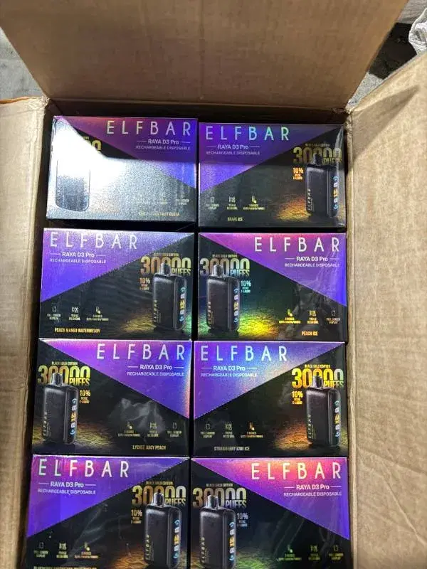 Elf Bar Raya D3 Pro, a rechargeable disposable vape 30000 puffs.