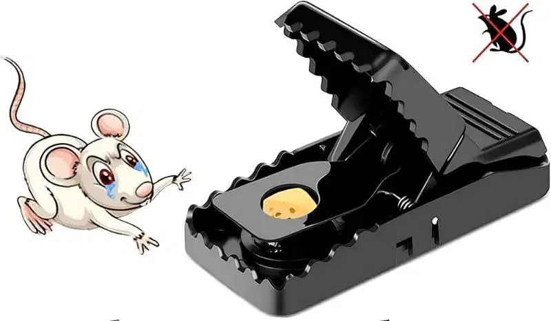 Reusable Plastic Portable Mouse Trap Snap Quick Kill Mice Rodent Rat Killer Catcher