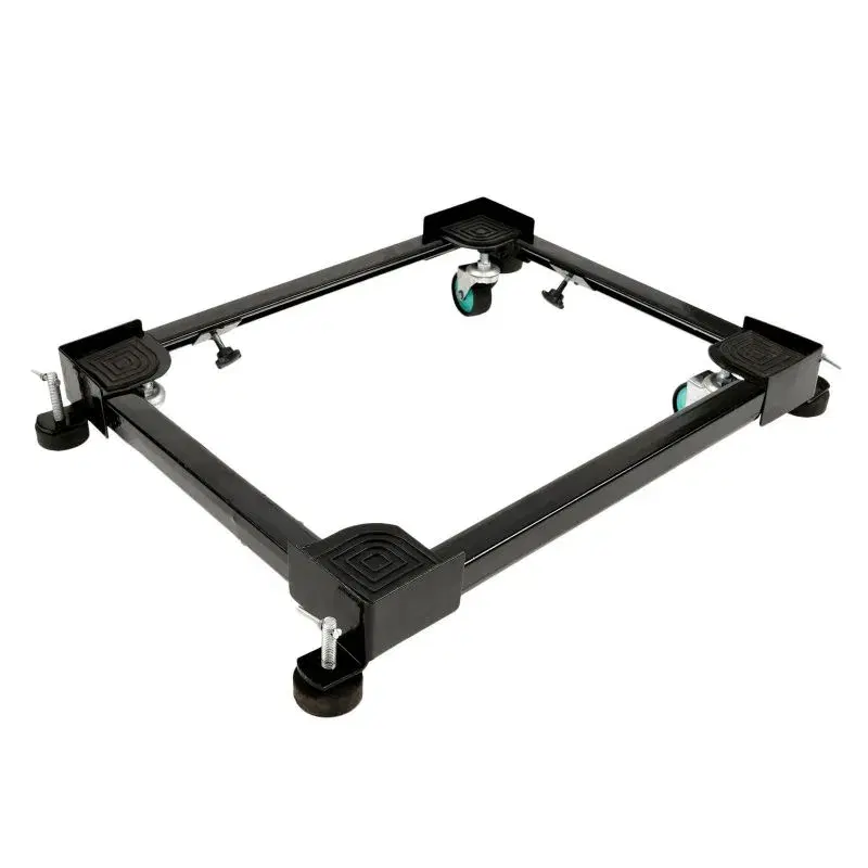 Full metal body Highly Durable Adjustable Front and Top Load Washing Machine Base Stand Trolley Wheels