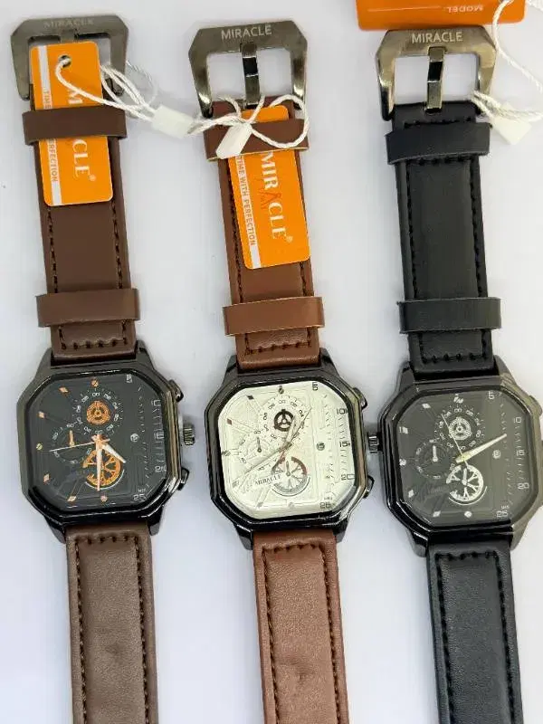 Miracle New Cross-border Men's Square Watch, Gift Watch for Men, Quartz Watch