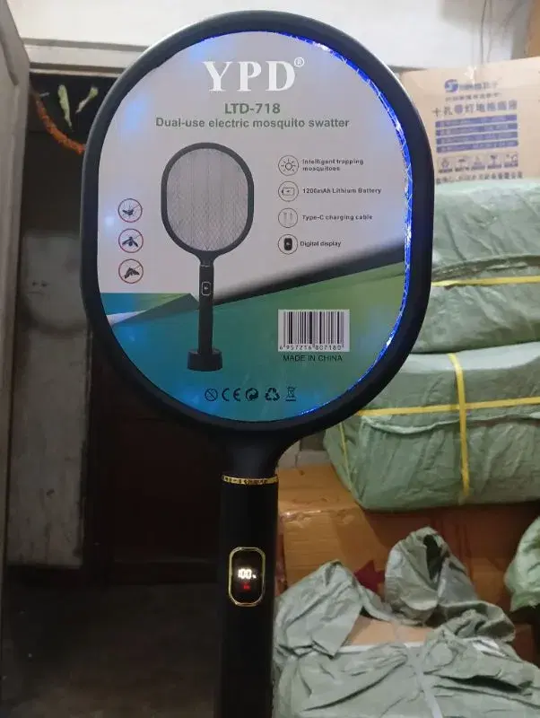 USB Rechargeable Electric Mosquito Swatter Killer Handheld Racket Insect Fly Bug Wasp Fly Swatter