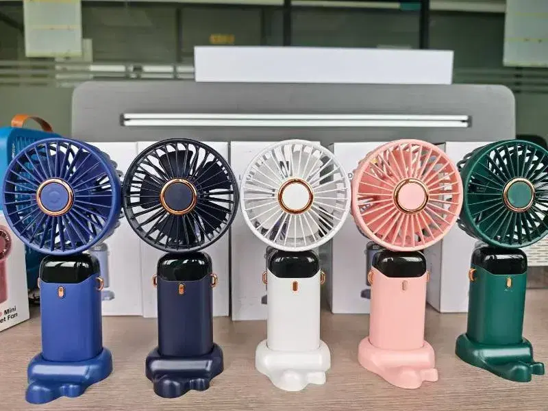 handheld portable fans featuring a digital display
