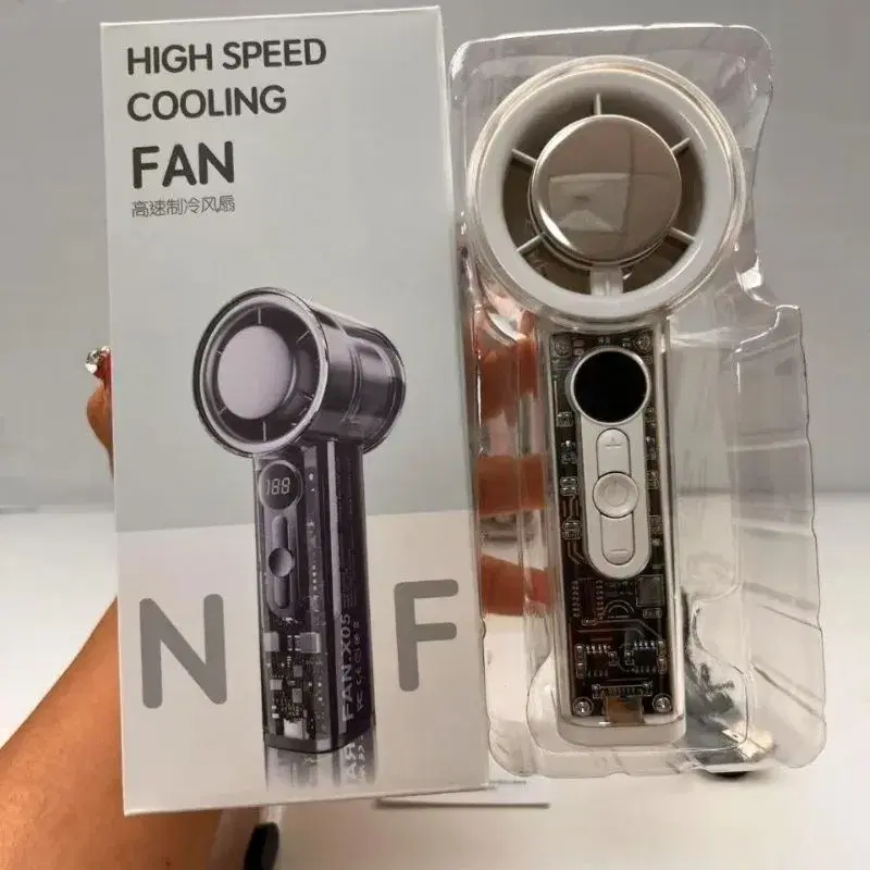 Handheld fan portable high-speed cooling turbine