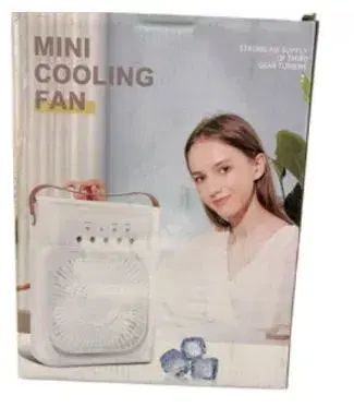 3-in-1 Portable Mini Air Cooler Fan, which functions as a fan, air humidifier, and personal air conditioner