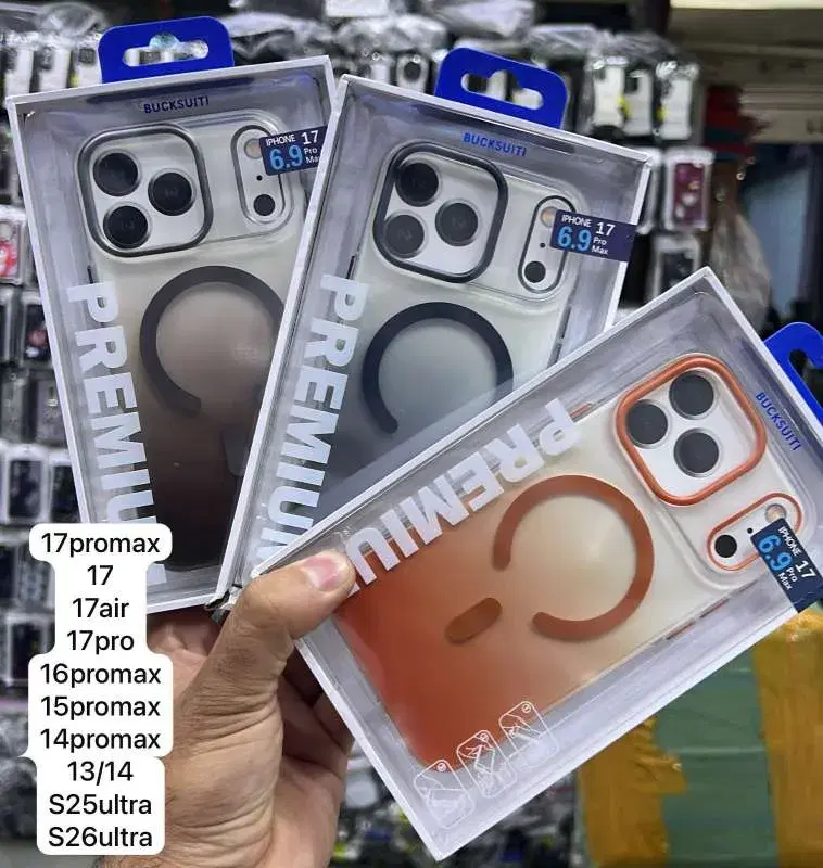 Bucksuiti brand phone cases designed for the iPhone 17 Pro Max and other upcoming models.