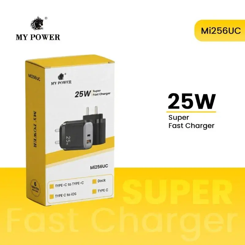 MY power 25W mi256uc charger c to ios cable
