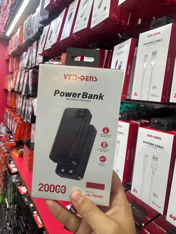 Ven-Dens VD-PB061 portable power bank, designed for fast charging mobile devices