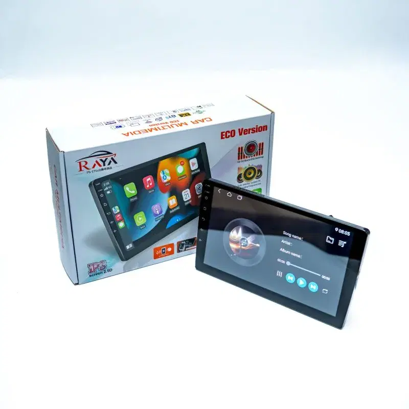 Raya Premium 2.5D Car Multimedia player, a double-din Android infotainment system for vehicles.