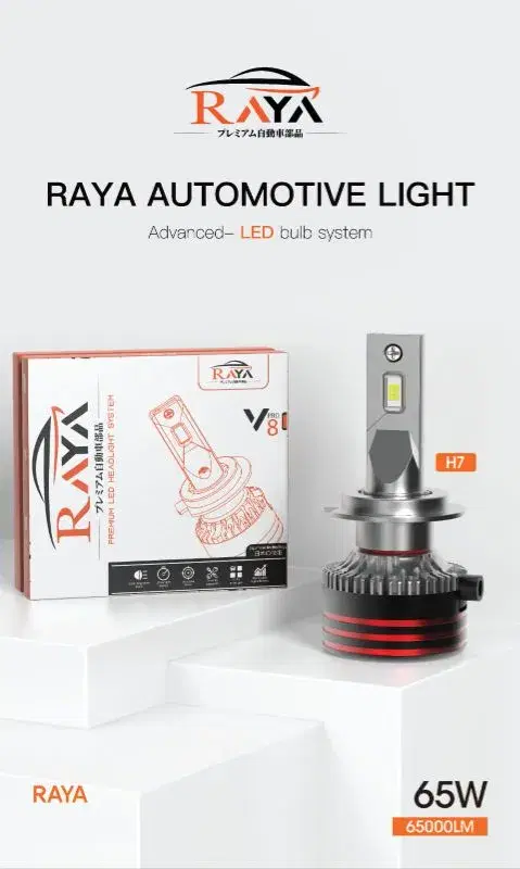 RAYA led lights Model :- H4 H7 H11 9005 H1 Single color headlight bulb system.