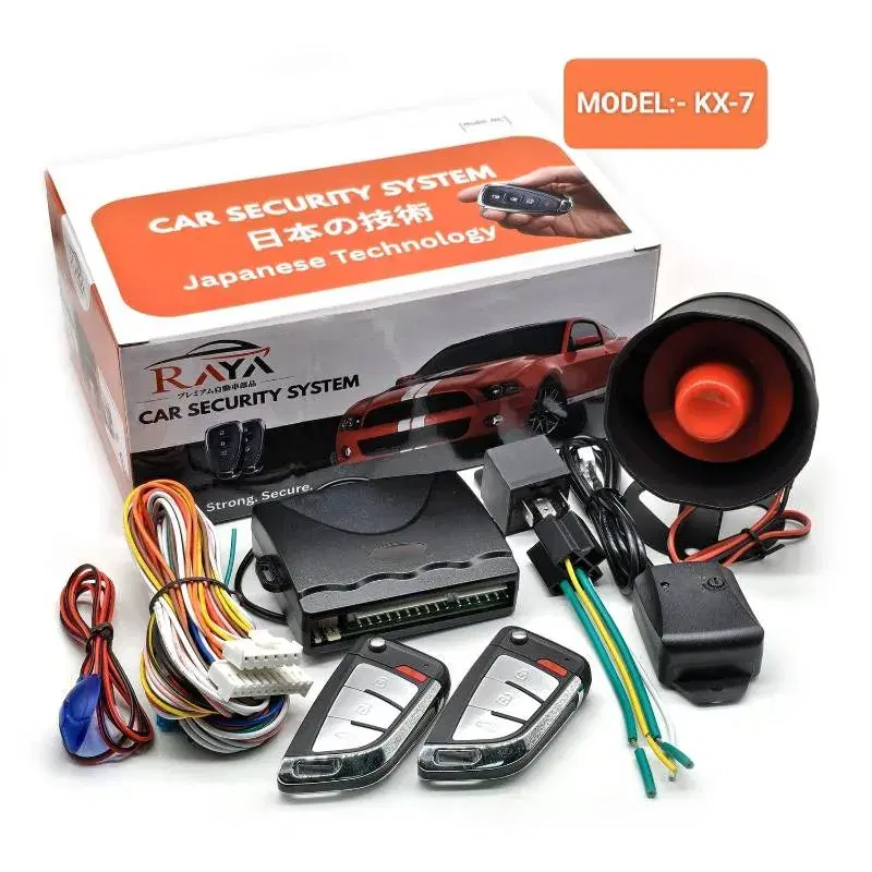 RAYA KX-7 Car Security System, designed to protect vehicles using Japanese technology.