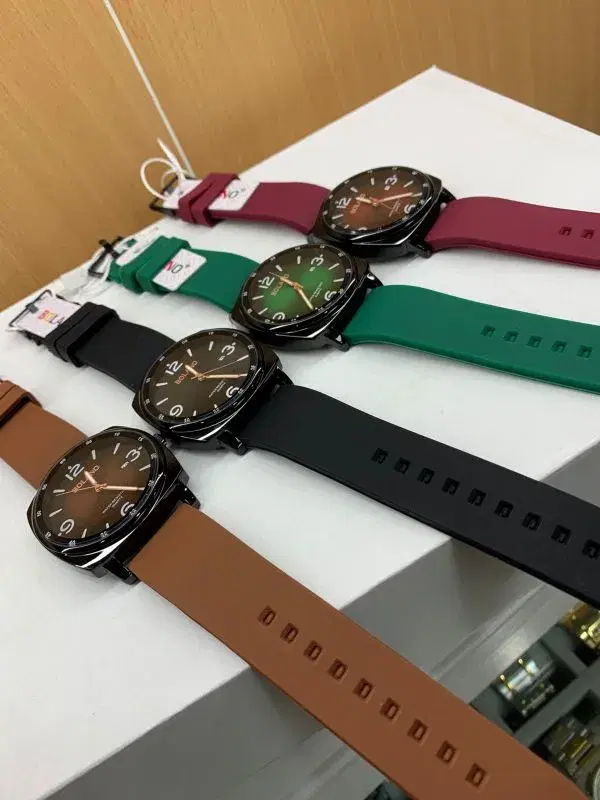 Bolano brand men's analog watches feature a square