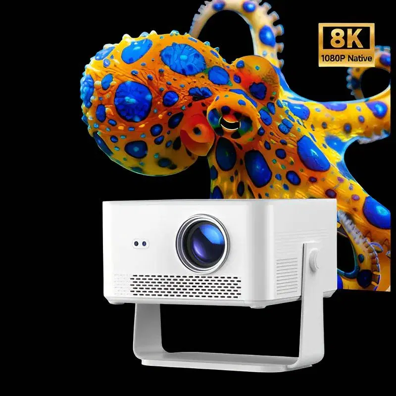 Magcubic HY450 MAX Android 14 1100 Ansi Lumens LED Projector Native 1080P Wifi6 Beam 8K Portable Projectors Movie Auto Focus