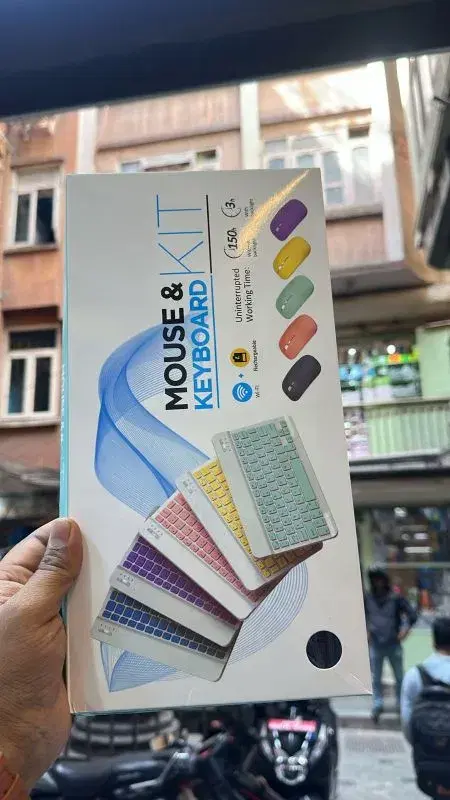rechargeable wireless Bluetooth mouse and keyboard combo kit.