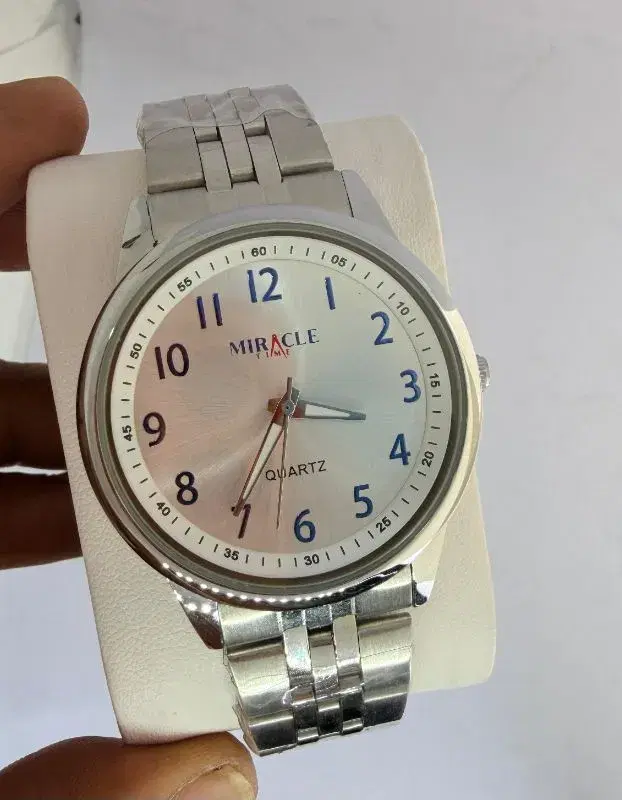Miracle Time Watch - still Chain White Dial