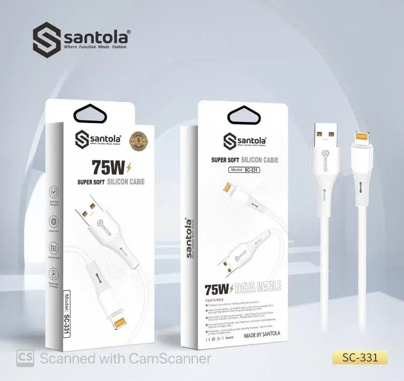 Santola Cable | 75W IP Data Cable SC 331 | Supercharge and high data transmission speed rate | 6 Months Warranty