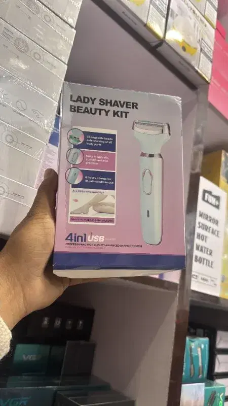 4-in-1 rechargeable lady shaver beauty kit