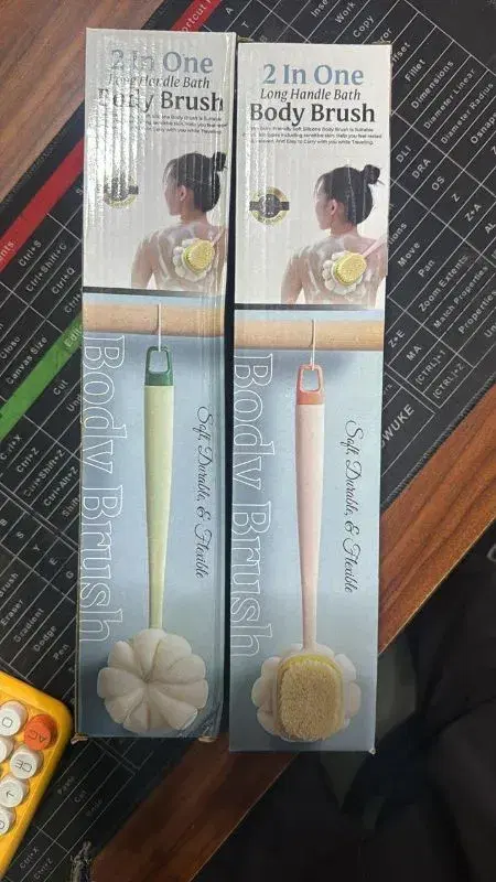 2-in-1 Long Handle Bath Body Brush