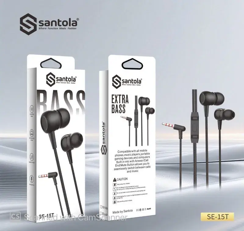 Santola Earphone | Extra Bass Earphone | SE 15T