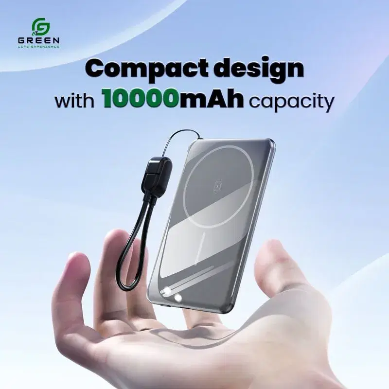 Green Life Mini portable power bank 10,000mAh.