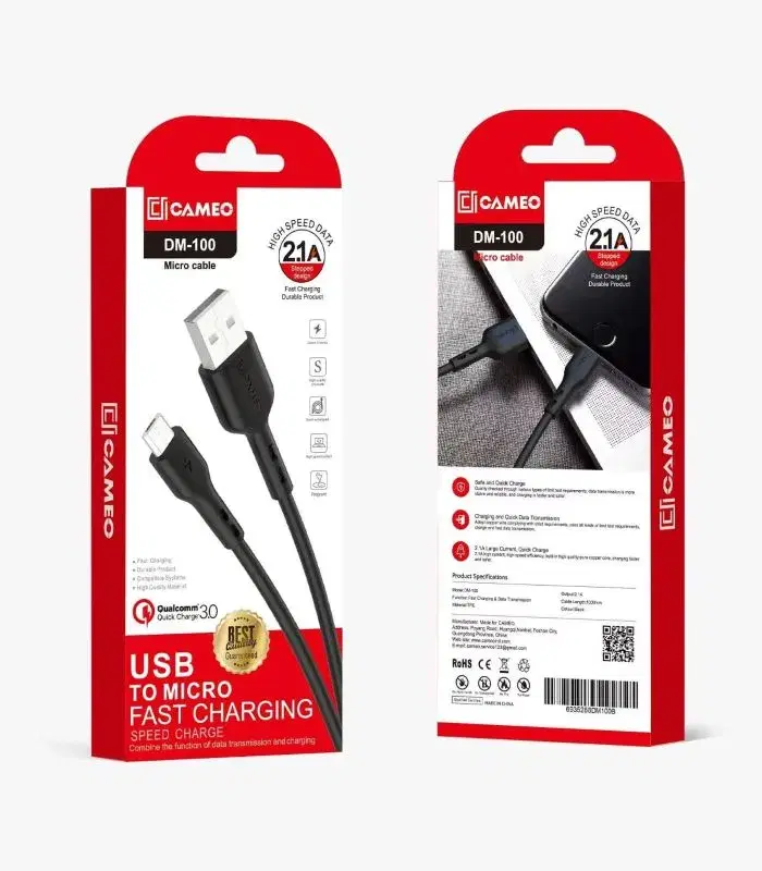 CAMEO | DM-100 | Micro Data Cable 2.1A |
