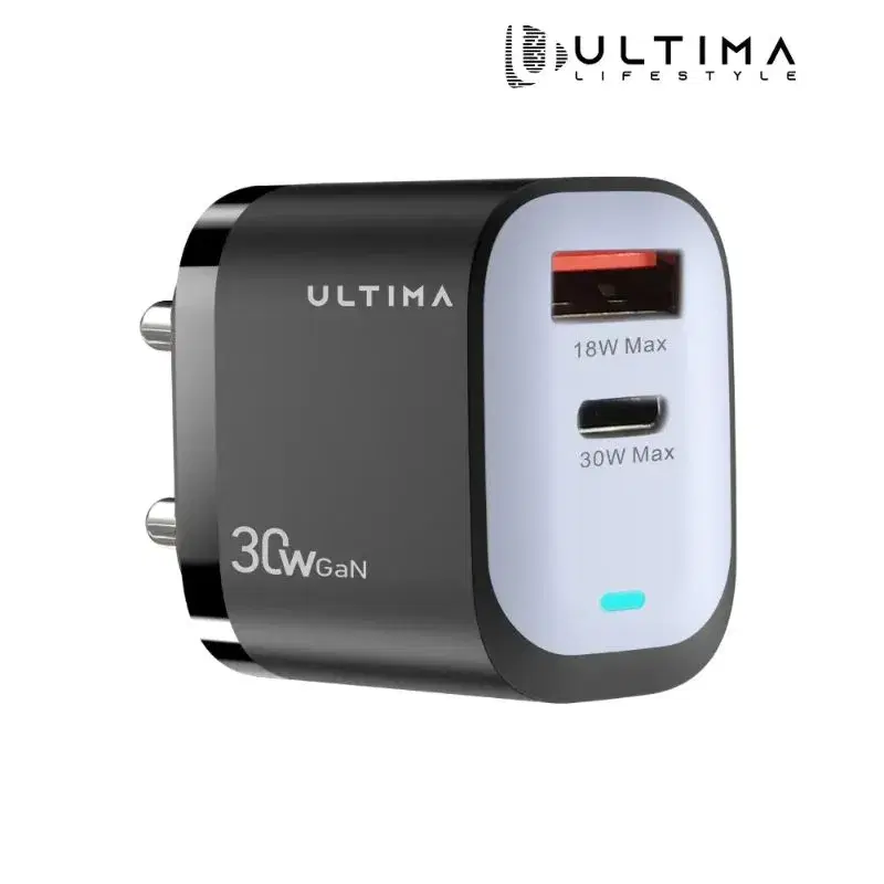 Ultima Rapid 30W Dual Port GaN Charging Adapter