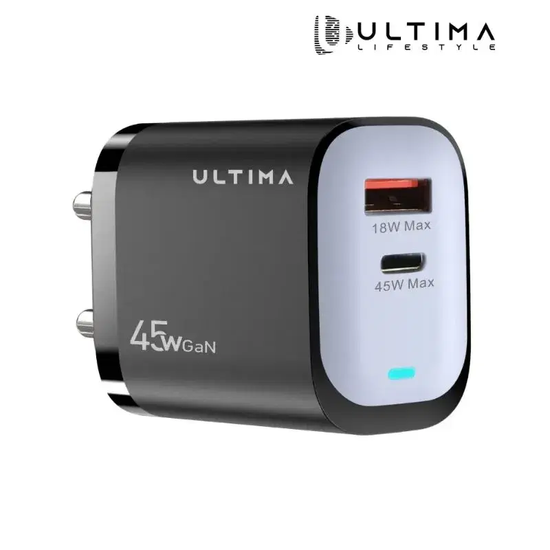 Ultima Rapid 45W Dual Port GaN Charging Adapter