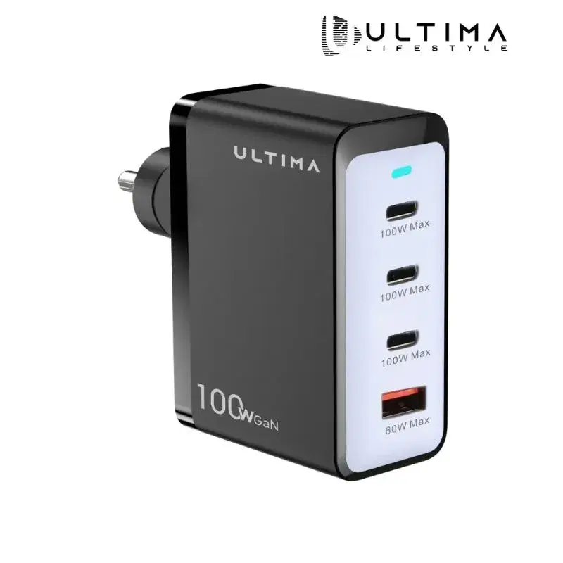Ultima Rapid 100W PD+QC GaN Charger Adapter