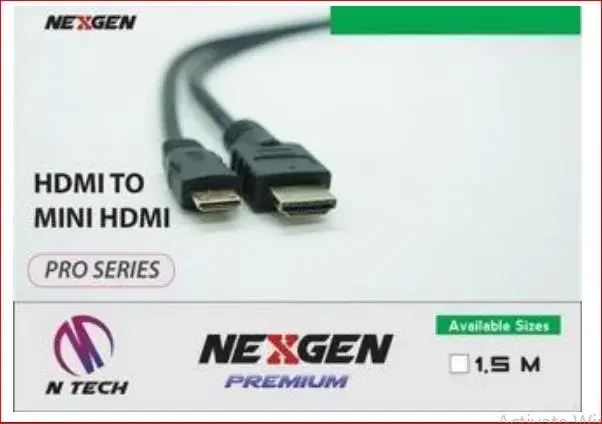 Nexgen Hdmi to mini Hdmi 1.5 m
