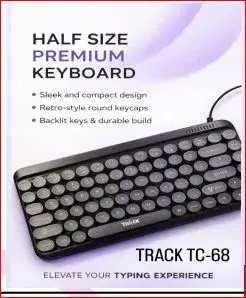 TRACK TC 68 Half size USB Keyboard