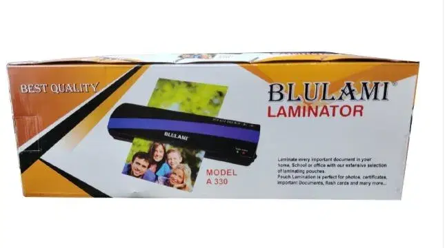 1 Blulami A330 Pouch Laminator Plastic Body Lamination Machine
