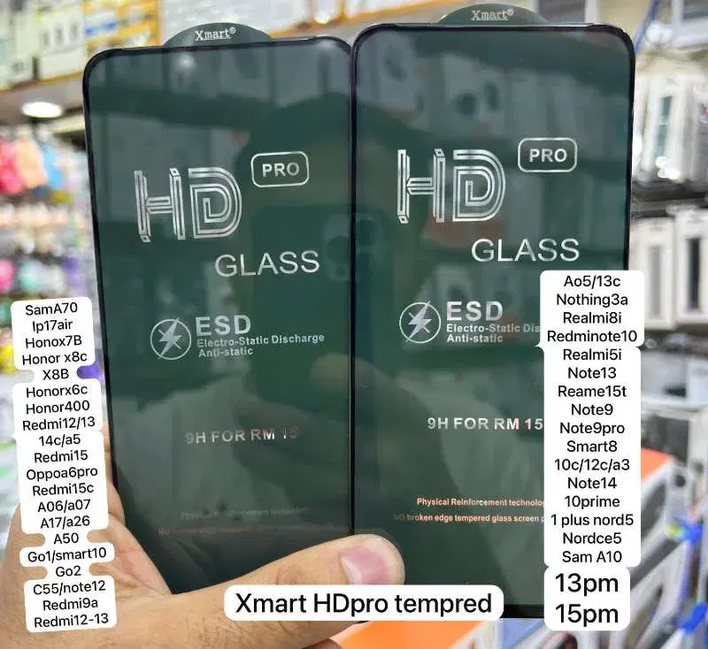 Xmart brand "HD GLASS PRO" screen protectors.