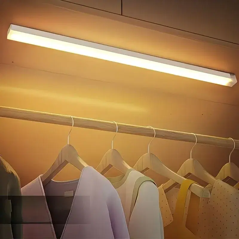 Wireless LED Motion Sensor Light | USB Rechargeable, Three Tone Lighting, Warm/White Night Light for Kitchen, Closet, Hallway and Stairs, Room, Night Lighting, Computer Backlight, USB Gadget, USB Light Cabinet Lights
