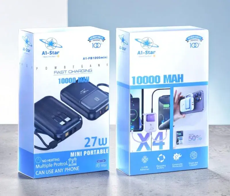 A1 star PB1000 mini 10000mah Portable 27W Super Fast Charging power bank