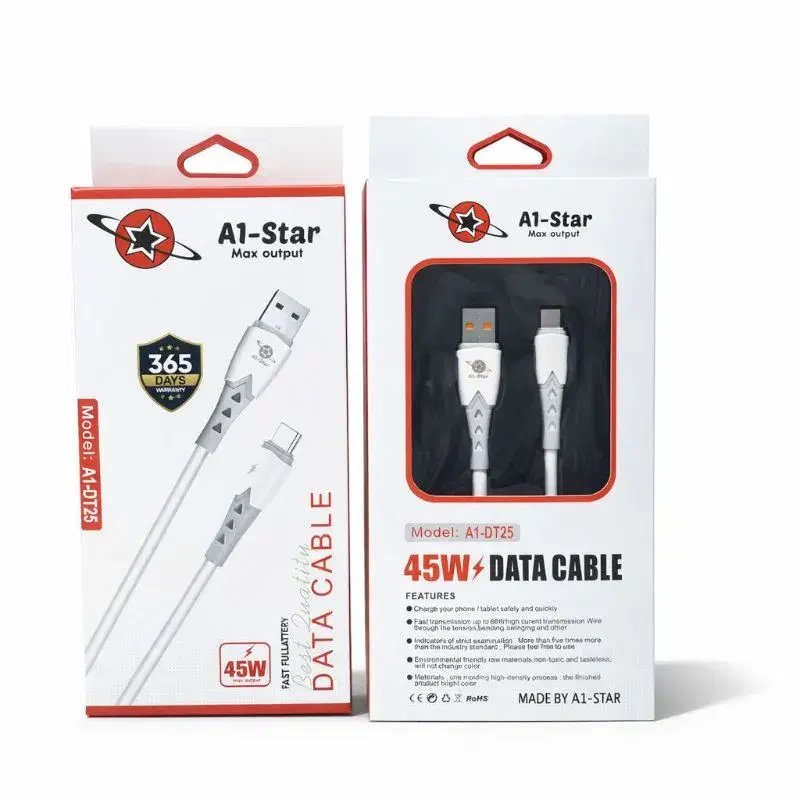 A1 star DT25 Type C 45W Super Fast Charging Cable