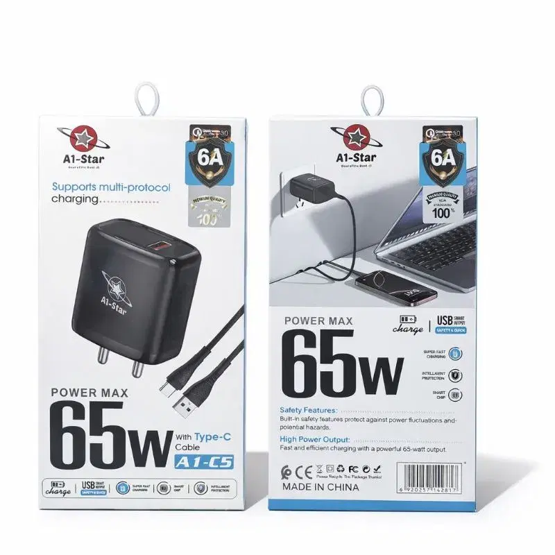 A1 star C5 45W Super Fast Charging | 1years Replacement Guarantee