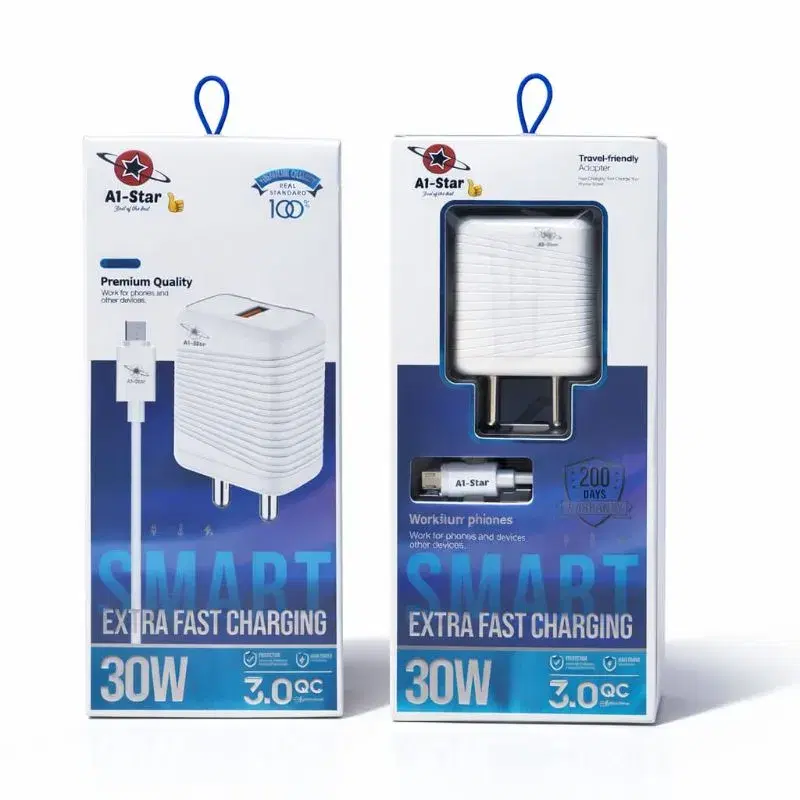 A1 star C25 30W Fast Charging | 1years Replacement Guarantee